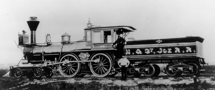 St. Joseph & Denver City Railroad engine