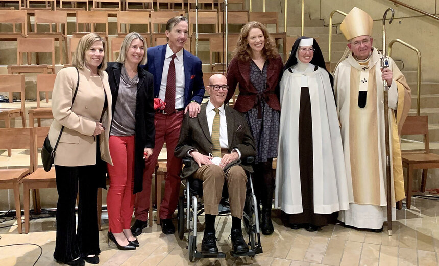 Richard Grant at performance of the Cathedral Children's Choir in 2021.